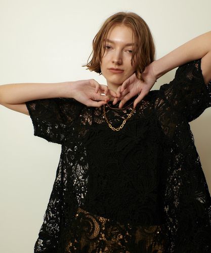 コードレース　ブラウス　CONNSE 黒　レース コードレース ブラウス CONNSE 黒 レース 楽天市場】コード