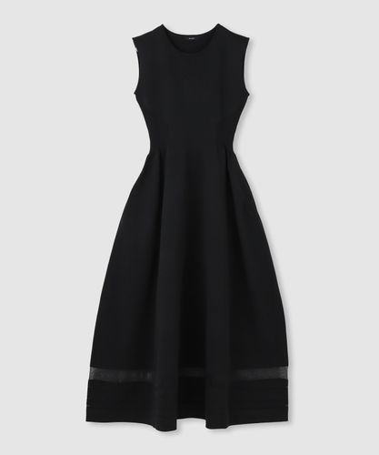 新品 タグ付き 【 GANNI 】ガニー　ゼブラ 襟付きワンピース 42 新品】GANNI ガニー襟付き ブラック ワンピース