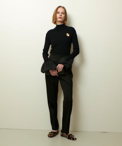 タフタバルーンスリーブコンビプルオーバー|allureville