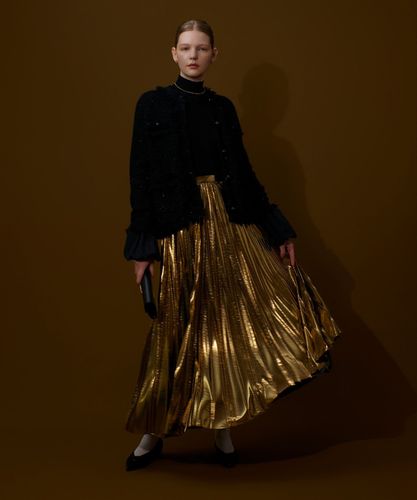 新品今季AVENIRETOILE スパンコールニットジャケット ブラック 36 新品今季AVENIRETOILE スパンコールニットジャケット ブラック 36 WEB