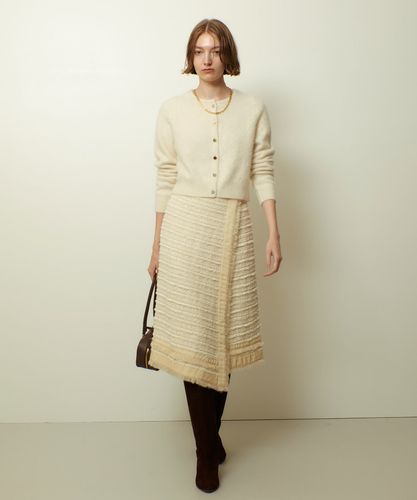 カシミヤブレンドファー加工カーディガン|allureville OFFICIAL