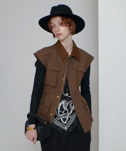 ギャバダブルブレストジレ|allureville OFFICIAL SITE / ONLINE SHOP