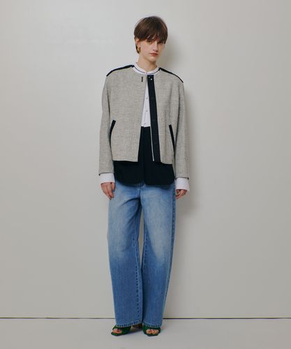 ミックスツイードノーカラージャケット|allureville OFFICIAL SITE
