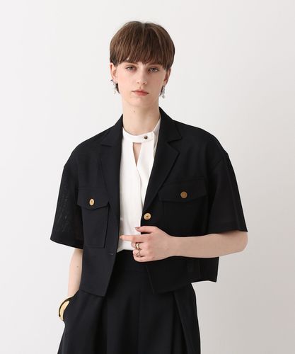 マットストレッチノーカラージャケット|allureville OFFICIAL SITE