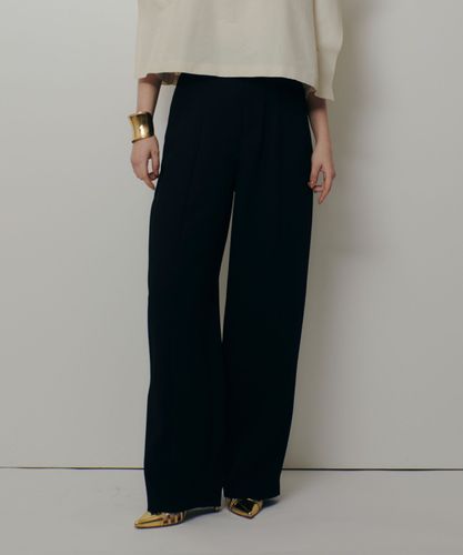 ウール混サテンハイウエストパンツ|allureville OFFICIAL SITE