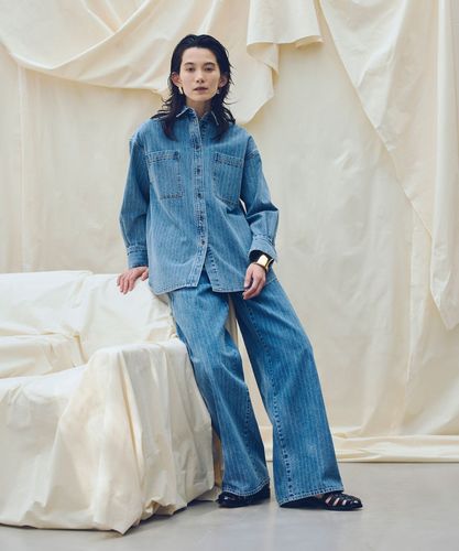 【2度着用】allureville アルアバイル デニム シャツ M ダンガリー ATELIER Line】デニムビッグポケットシャツ|allureville OFFICIAL SITE
