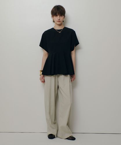 リネンラミーペプラムブラウス|allureville OFFICIAL SITE / ONLINE