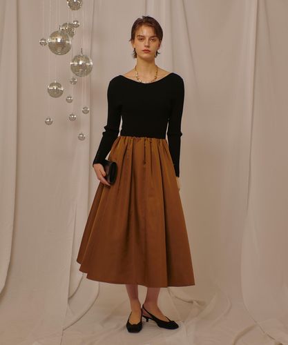 ◇エスパンディワイドベルトワンピース|allureville OFFICIAL SITE