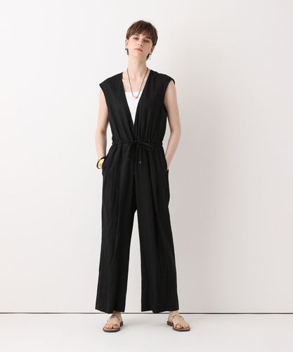 近年モデル✨ allureville リネンオックスベルト付オールインワン M リネンライクスクエアオールインワン|allureville OFFICIAL SITE