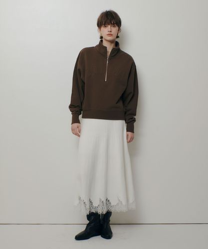 ハーフジップ刺繍プルオーバー|allureville OFFICIAL SITE / ONLINE