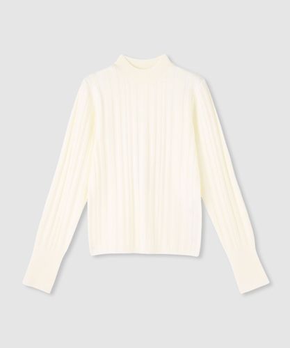 ルルウィルビー 25AW フェザーボーダーカーディガン ニット 長袖 2 ◇【LOULOU WILLOUGHBY】フェザーボーダー