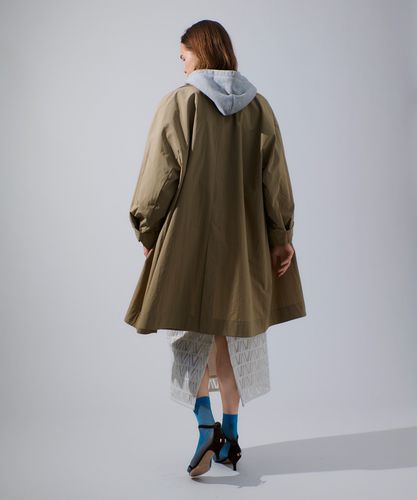 綿ナイロンクロスギャザーネックコート|allureville OFFICIAL SITE