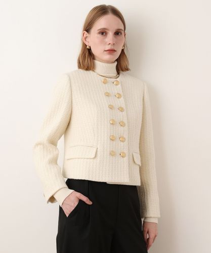 クラレンソンツィードノーカラージャケット|allureville OFFICIAL SITE