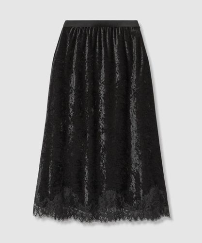 allureville ジョーゼットサロペナロースカート　黒　サイズ2 ジョーゼットサロペナロースカート|allureville OFFICIAL SITE