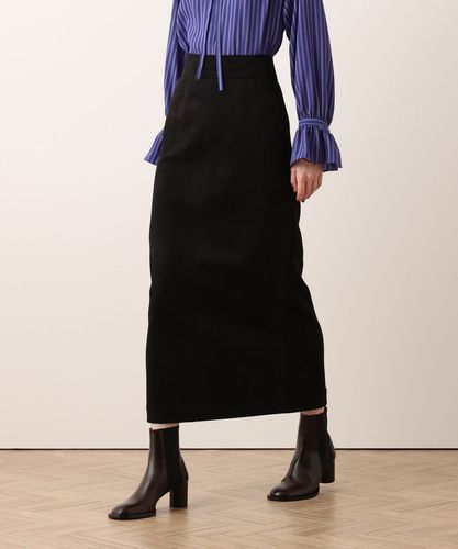 ソフトサテンバックフリルナロースカート|allureville OFFICIAL SITE
