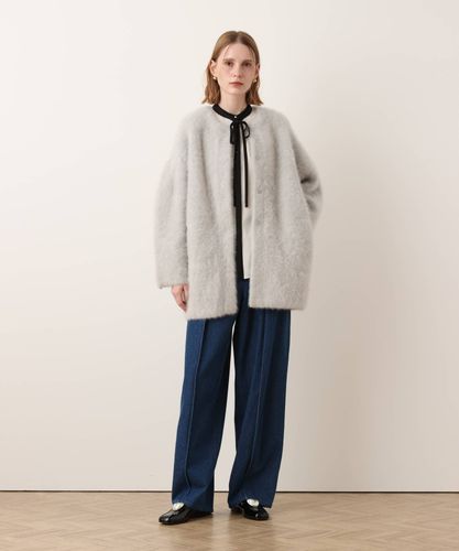 バイカラーリボンブラウス|allureville OFFICIAL SITE / ONLINE SHOP