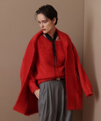 ウェーブシャギーモヘヤカーディガン|allureville OFFICIAL SITE