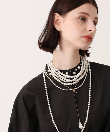 Saskia Diez(サスキアディッツ) パールリボンピアス Saskia Diez(サスキアディッツ)】 PEARL BOW EARSTUD|allureville