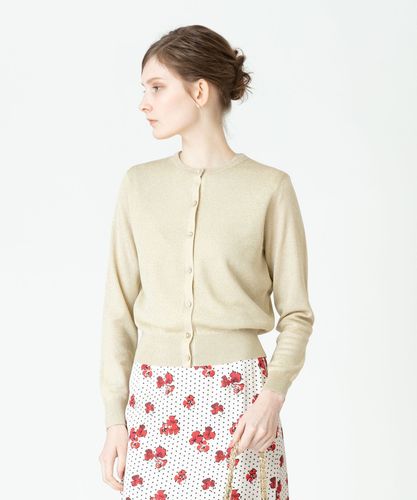 【美品】ルルウィルビー　パールビジューカーディガン　パールボタン　近年モデル　M LOULOU WILLOUGHBY】パールスタッズカーディガン|allureville