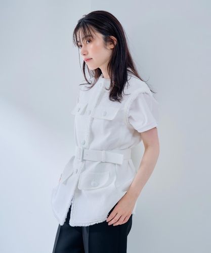 アルアバイル　ルルウィルビー FRALPIツイードジレ LOULOU WILLOUGHBY】カラミツイードジレ|allureville OFFICIAL SITE