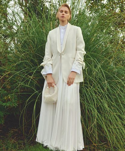 ダブルビーバーノーカラージャケット|allureville OFFICIAL SITE