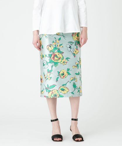 LOULOU WILLOUGHBY】ETIQUE フラワージャガードタイトスカート