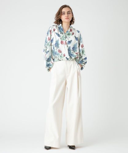 新品 ルルウィルビー ポリツイルタックパンツ ワイド アルアバイル 白 LOULOU WILLOUGHBY】ポリツイルタックパンツ|allureville