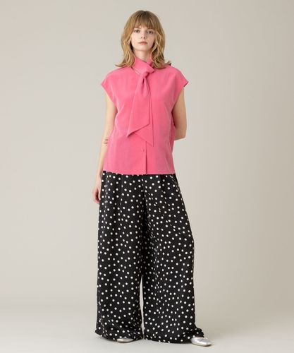 LOULOU WILLOUGHBY】サテンドットドロストパンツ|allureville OFFICIAL