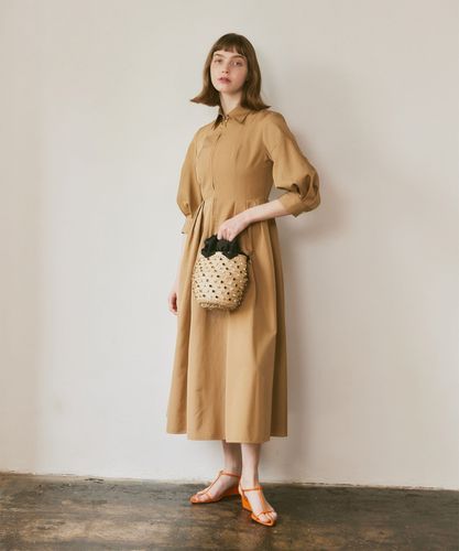 極美品　アルバムディファミリア　シャツワンピ　ロングシャツドレス　2024 極美品 アルバムディファミリア シャツワンピ ロングシャツ