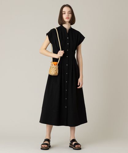 loulou willoughby リップルシャツワンピース　サッカー　リボン LOULOU WILLOUGHBY】リップルタックワンピース|allureville