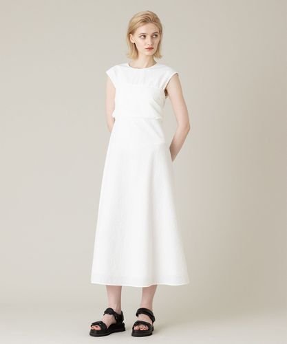 即日発送　極美品　ルビーアンドユー　ワンピース　白 LOULOU WILLOUGHBY】フラワーフクレジャガードワンピース