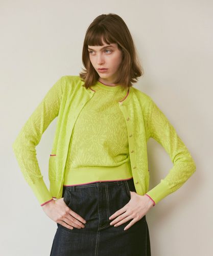 ★専用★LOULOU WILLOUGHBY フラワーレースジャガードカーディガン LOULOU WILLOUGHBY】フラワーレーシージャガードカーディガン