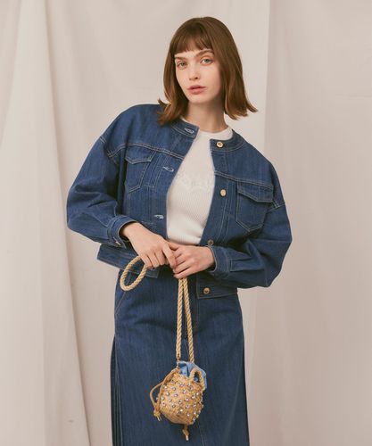 新品タグ付き【LOULOU WILLOUGHBY】デニムクルージャケット LOULOU WILLOUGHBY】デニムパフィブルゾン|allureville OFFICIAL