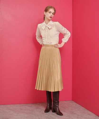 アルアバイル♡レザーライクプリーツスカート♡ LOULOU WILLOUGHBY】レザーライクプリーツスカート|allureville