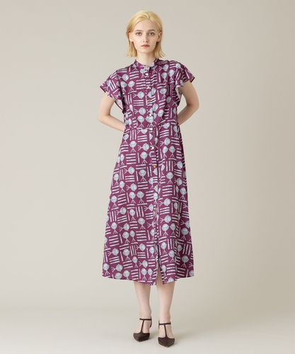 モダンフラワープリントティアードワンピース|allureville OFFICIAL