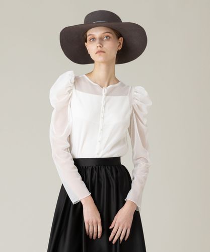 アルアバイル　ルルウィルビー レースベロアリボンブラウス LOULOU WILLOUGHBY】レースベロアリボンブラウス|allureville OFFICIAL