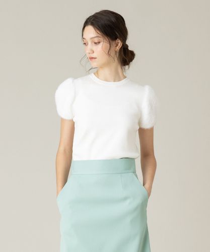 【美品✨】LOULOU WILLOUGHBY フリルスリーブニットプルオーバー LOULOU WILLOUGHBY】フリルスリットプルオーバー|allureville