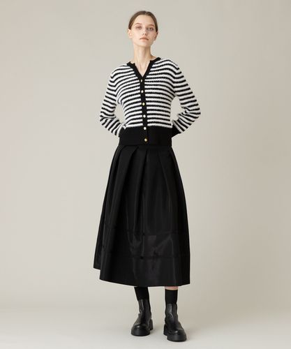 Allureville ラクーンローブカーディガン allureville カーディガン ビッグケーブルハンドニット