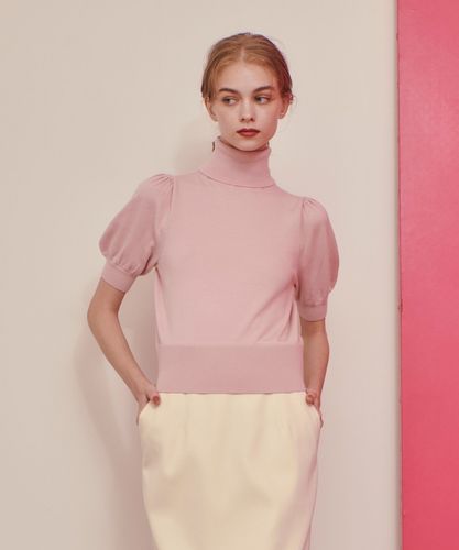 LOULOU WILLOUGHBY】タートルハーフスリーブプルオーバー