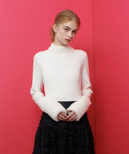 Loulou Willoughby ファーアクセントニット 21242016320_14a03d7e9b7f1ccad3