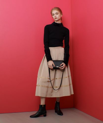 アルアバイル　ルルウィルビー ファー加オフタートルプルオーバー ◇【LOULOU WILLOUGHBY】ファーアクセントプルオーバー|allureville