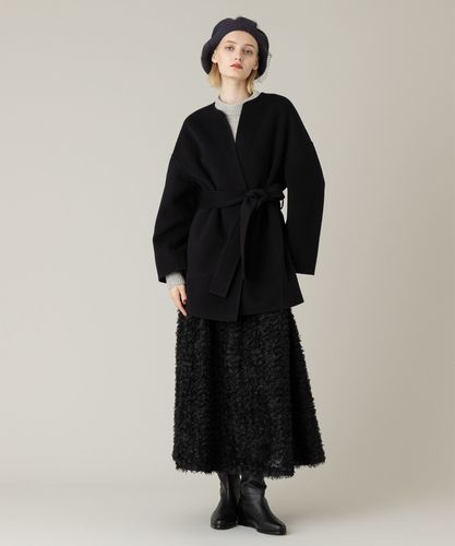 【LOULOU WILLOUGHBY】シャルムビーバーリバーミドルコート　ウール LOULOU WILLOUGHBY】シャルムビーバーリバーミドルコート|allureville