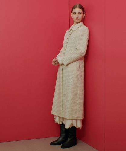 ウールツイードロングコート（denier） Traditional Weatherwear｜エルガン ヒートツイード ロング