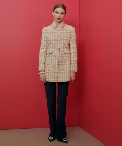 LOULOU WILLOUGHBY】LINTONツイードロングジャケット|allureville