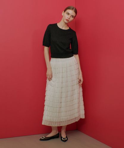 kikrn LOULOU WILLOUGHBYティアードスカート M 新品 LOULOU WILLOUGHBY】ジャガードティアードスカート|allureville