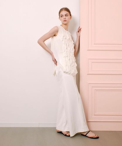 LOULOU WILLOUGHBY】タックステッチワイドパンツ|allureville OFFICIAL