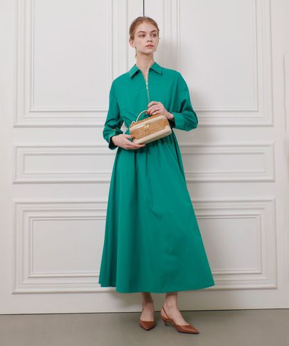 allureville シャツワンピース allureville シャツワンピース 綿ナイロンタンブラーワンピース