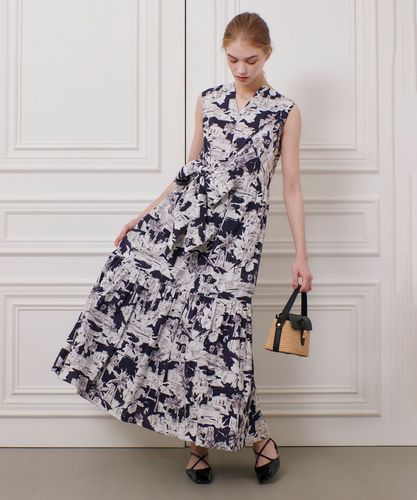 スモールフラワープリントギャザーワンピース|allureville OFFICIAL