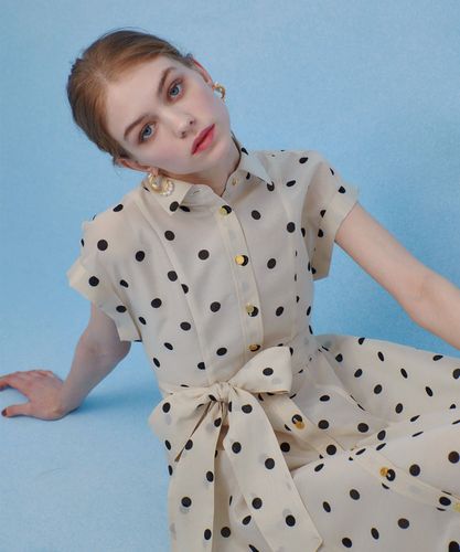 LOULOU WILLOUGHBY】キカドットノースリワンピース|allureville