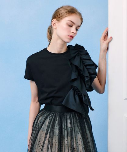 新品 アルアバイル ルルウィルビー♡フリル ブラウス LOULOU WILLOUGHBY】ビジュースタンドフリルシャツ|allureville